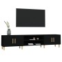 Mueble de TV madera contrachapada negro 180x31,5x40 cm en Muebles TV | Comprar online en Foru.es