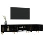 Mueble de TV madera contrachapada negro 180x31,5x40 cm en Muebles TV | Comprar online en Foru.es