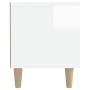 Mueble de TV madera contrachapada blanco brillo 180x31,5x40 cm en Muebles TV | Comprar online en Foru.es