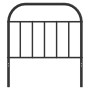 Cabecero de metal negro 90 cm de vidaXL, Cabeceros y pies de cama - Ref: Foro24-353663, Precio: 31,24 €, Descuento: %