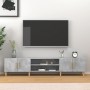 Mueble de TV madera contrachapada gris hormigón 180x31,5x40 cm en Muebles TV | Comprar online en Foru.es