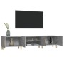 Mueble de TV madera contrachapada gris hormigón 180x31,5x40 cm en Muebles TV | Comprar online en Foru.es