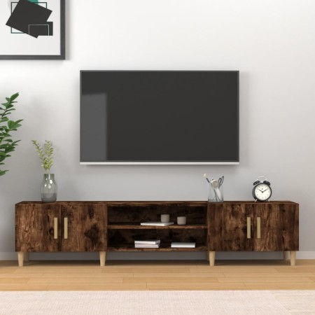 Mueble para TV madera contrachapada roble ahumado 180x31,5x40cm en Muebles TV | Comprar online en Foru.es