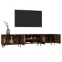 Mueble para TV madera contrachapada roble ahumado 180x31,5x40cm en Muebles TV | Comprar online en Foru.es