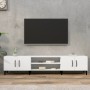 Mueble de TV blanco 180x31,5x40 cm madera de ingeniería en Muebles TV | Comprar online en Foru.es