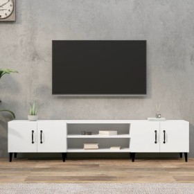 Mueble de TV blanco 180x31,5x40 cm madera de ingeniería en Muebles TV | Comprar online en Foru.es