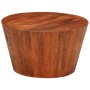 Mesa de centro de madera maciza de mango rugosa Ø 52x30 cm de vidaXL, Mesas de centro - Ref: Foro24-353728, Precio: 128,84 €,...