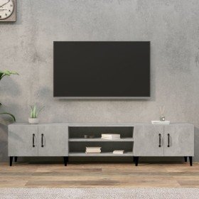 Mueble de TV madera contrachapada gris hormigón 180x31,5x40 cm en Muebles TV | Comprar online en Foru.es