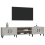 Mueble de TV madera contrachapada gris hormigón 180x31,5x40 cm en Muebles TV | Comprar online en Foru.es