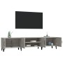 Mueble de TV madera contrachapada gris hormigón 180x31,5x40 cm en Muebles TV | Comprar online en Foru.es