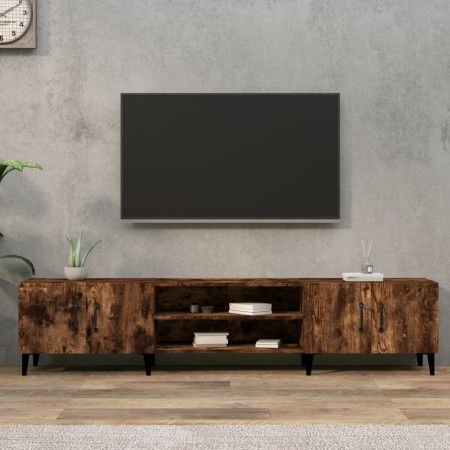 Mueble para TV madera contrachapada roble ahumado 180x31,5x40cm en Muebles TV | Comprar online en Foru.es