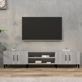 Mueble para TV madera contrachapada gris Sonoma 180x31,5x40 cm en Muebles TV | Comprar online en Foru.es