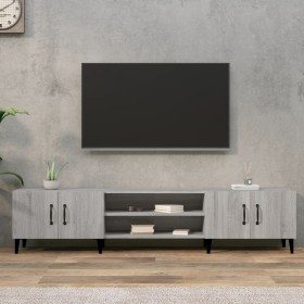 Mueble para TV madera contrachapada gris Sonoma 180x31,5x40 cm en Muebles TV | Comprar online en Foru.es
