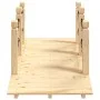Puente de jardín con cadenas madera maciza abeto 150x67x56cm de vidaXL, Puentes de jardín - Ref: Foro24-363357, Precio: 126,6...