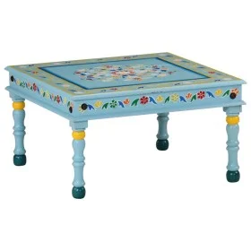 Hand painted solid turquoise mango wood coffee table by vidaXL, Coffee table - Ref: Foro24-353761, Price: 62,06 €, Discount: %