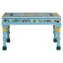 Mesa de centro madera maciza de mango turquesa pintada a mano de vidaXL, Mesas de centro - Ref: Foro24-353761, Precio: 70,39 ...