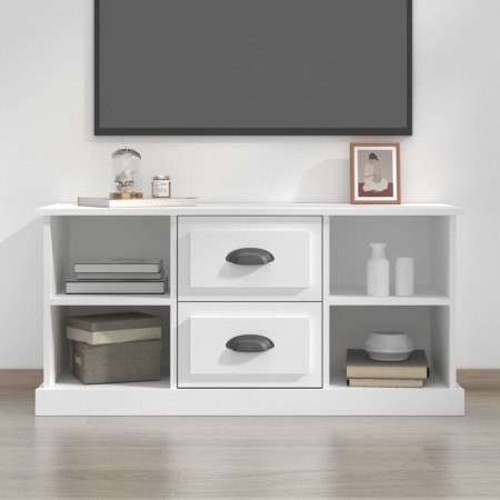 Mueble para TV madera contrachapada blanco 99,5x35,5x48 cm en Muebles TV | Comprar online en Foru.es