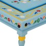 Mesa de centro madera maciza de mango turquesa pintada a mano de vidaXL, Mesas de centro - Ref: Foro24-353761, Precio: 70,39 ...