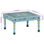Mesa de centro madera maciza de mango turquesa pintada a mano de vidaXL, Mesas de centro - Ref: Foro24-353761, Precio: 70,39 ...
