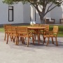 Mesa de jardín madera maciza de acacia 200x90x75 cm de vidaXL, Mesas de jardín - Ref: Foro24-363307, Precio: 230,82 €, Descue...