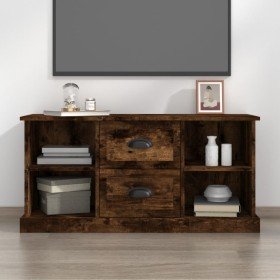 Mueble de TV madera contrachapada roble ahumado 99,5x35,5x48 cm en Muebles TV | Comprar online en Foru.es