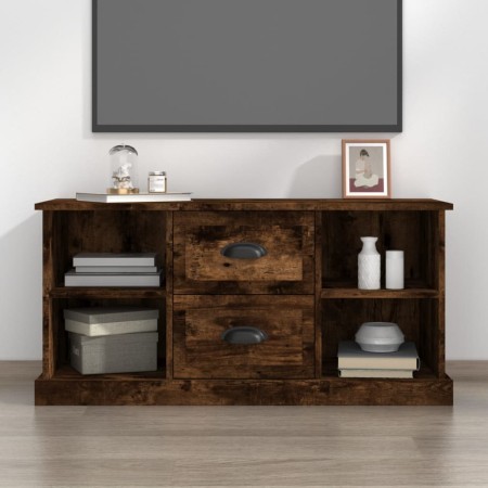 Mueble de TV madera contrachapada roble ahumado 99,5x35,5x48 cm en Muebles TV | Comprar online en Foru.es