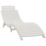 Tumbona con mesa madera maciza de acacia blanca de vidaXL, Tumbonas - Ref: Foro24-363282, Precio: 201,13 €, Descuento: %