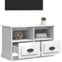 Mueble de TV madera contrachapada blanco brillo 80x35x50 cm en Muebles TV | Comprar online en Foru.es