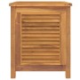 Caja de almacenaje de jardín con bolsa teca maciza 60x50x58 cm de vidaXL, Cajas de almacenaje para exteriores - Ref: Foro24-3...