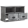Mueble para TV madera contrachapada gris hormigón 80x35x50 cm en Muebles TV | Comprar online en Foru.es