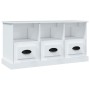 Mueble de TV madera contrachapada blanco 100x35x50 cm en Muebles TV | Comprar online en Foru.es