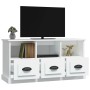 Mueble de TV madera contrachapada blanco 100x35x50 cm en Muebles TV | Comprar online en Foru.es