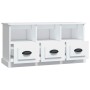 Mueble de TV madera contrachapada blanco 100x35x50 cm en Muebles TV | Comprar online en Foru.es