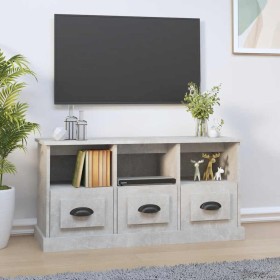 Mueble para TV madera contrachapada gris hormigón 100x35x50 cm en Muebles TV | Comprar online en Foru.es