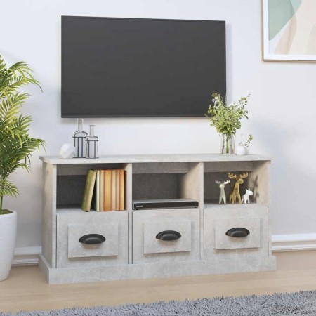 Mueble para TV madera contrachapada gris hormigón 100x35x50 cm en Muebles TV | Comprar online en Foru.es