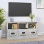 Mueble para TV madera contrachapada gris hormigón 100x35x50 cm en Muebles TV | Comprar online en Foru.es