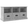 Mueble para TV madera contrachapada gris hormigón 100x35x50 cm en Muebles TV | Comprar online en Foru.es