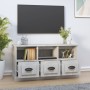 Mueble para TV madera contrachapada gris hormigón 100x35x50 cm en Muebles TV | Comprar online en Foru.es