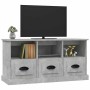 Mueble para TV madera contrachapada gris hormigón 100x35x50 cm en Muebles TV | Comprar online en Foru.es