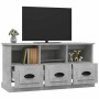 Mueble para TV madera contrachapada gris hormigón 100x35x50 cm en Muebles TV | Comprar online en Foru.es