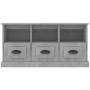 Mueble para TV madera contrachapada gris hormigón 100x35x50 cm en Muebles TV | Comprar online en Foru.es
