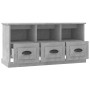 Mueble para TV madera contrachapada gris hormigón 100x35x50 cm en Muebles TV | Comprar online en Foru.es