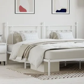 Cabecero de metal blanco 193 cm de vidaXL, Cabeceros y pies de cama - Ref: Foro24-353623, Precio: 40,27 €, Descuento: %