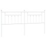 Cabecero de metal blanco 193 cm de vidaXL, Cabeceros y pies de cama - Ref: Foro24-353623, Precio: 40,87 €, Descuento: %
