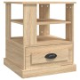 Mesa auxiliar madera contrachapada roble Sonoma 50x50x60 cm en Mesas auxiliares | Comprar online en Foru.es