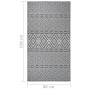 Alfombra de exterior de tejido plano rayas azules 80x150 cm de vidaXL, Alfombras - Ref: Foro24-340834, Precio: 29,45 €, Descu...
