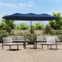 Sombrilla doble azul celeste 449x245 cm de vidaXL, Sombrillas - Ref: Foro24-362952, Precio: 168,59 €, Descuento: %