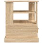 Mesa auxiliar madera contrachapada roble Sonoma 50x50x60 cm en Mesas auxiliares | Comprar online en Foru.es