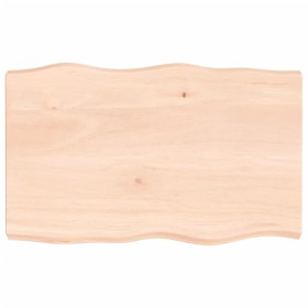 Tablero de mesa madera maciza borde natural 80x50x(2-6) cm de vidaXL, Tableros para mesas - Ref: Foro24-363877, Precio: 64,03...