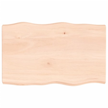 Tablero de mesa madera maciza borde natural 80x50x(2-6) cm de vidaXL, Tableros para mesas - Ref: Foro24-363877, Precio: 64,03...